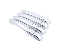 HETEVSCCK Pour Renault Pour Megane II MK2 2 2002-2009 2003 2004 2005 2006 2007 2008 Chrome Poignée Porte Couverture Voiture Autocollants Garniture Ensemble (2 Button 4 Door)