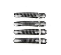 HETEVSCCK Pour Skoda Pour Octavia Pour Fabia 2001-2007 Pour Superbe 2001-2008 Pour Roomster 2006-2015 Poignée Porte Extérieure Voiture Couvre Autocollant Décor (4)
