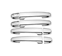 HETEVSCCK Pour Toyota Pour Corolla Pour Axio Pour Altis 2008 2009 2011 2012 2013 Chrome Poignée Porte Voiture Couverture Bol Garniture Style Autocollants (1 keyhole)