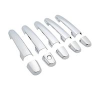 HETEVSCCK Pour Toyota RAV4 Pour RAV 4 2006 2007 2008 2009 2010 2011 2012 2013 Couvre-poignées Porte Voiture En Chrome Noir Brillant (No button 2)