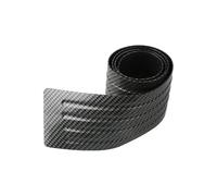 HETEVSCCK Protection Pare-Chocs Arrière Voiture Bande Protection Seuil Porte en Caoutchouc Fibre Carbone Anti-Rayures Universelle pour Coffre Protection Pare Choc Voiture(Fibre de Carbone)
