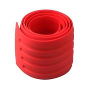 HETEVSCCK Protection Universelle pour Seuil Porte Coffre Arrière Voiture Bande Protection Caoutchouc PVC pour Renforcement Pare-Chocs Protection Pare Choc Voiture(Red)