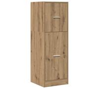 HETFTJN Armoire d'Apothicaire Chêne Artisanal en Bois d'Ingénierie, Meuble de Rangement avec 3 Tiroirs, Chiffonnier Gain de Place pour Bureau, Salon et Cuisine, 40 x 41 x 118 cm