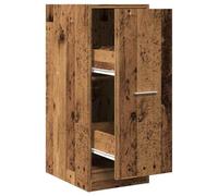 HETFTJN Armoire d'Apothicaire Vieux Bois, Meuble de Rangement Étroit avec 2 Tiroirs en Bois d'Ingénierie, Commode Chiffonnier pour Bureau, Salon et Cuisine, 30x41x77,5 cm