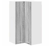 HETFTJN Armoire murale de cuisine 57 x 57 x 100 cm - Gris Sonoma blanc - En matériau à base de bois - Design moderne - Robuste et durable - Avec 2 portes - Espace de rangement pour cuisine moderne