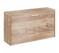 HETFTJN Banc à chaussures en chêne 80 x 24 x 45 cm avec assise - Armoire à chaussures moderne pour couloir et chambre à coucher - 5 à 6 paires d'espace de rangement robuste - Construction en bois MDF