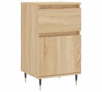 HETFTJN Buffet Bas Meuble de Rangement Commode en Bois d'Ingénierie et Pieds en Fer Bahut Moderne pour Salon Entrée Bureau Couloir Style Industriel Chêne Sonoma 40 x 35 x 70 cm