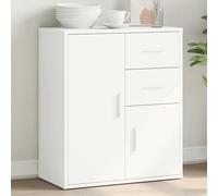 HETFTJN Buffet blanc - 60 x 31 x 70 cm - En bois - Moderne - Avec capacité de charge de 69 kg - Pour cuisine, salle à manger, bureau, couloir, chambre à coucher