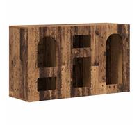 HETFTJN Buffet Bois Ancien 100 x 35 x 59 cm, Meuble Bas de Rangement en Bois d'Ingénierie avec Étagères Robustes pour Salon et Salle à Manger, Bahut Moderne et Élégant