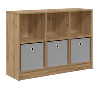 HETFTJN Buffet de Salon avec 3 Tiroirs, Meuble d'Appoint Moderne en Bois d'Ingénierie pour Bureau et Couloir, Commode de Rangement Basse, Décor Chêne Artisanal, 88,5 x 27,5 x 63,5 cm