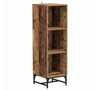 HETFTJN Buffet de Salon Moderne, Meuble de Rangement avec 3 Portes, Buffet Haut Rectangulaire en Bois d'Ingénierie pour Salle à Manger et Couloir, Style Minimaliste, 35 x 37 x 117 cm