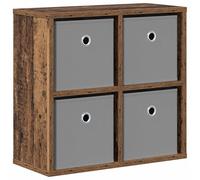 HETFTJN Buffet de Salon Style Moderne en Bois d’Ingénierie avec 4 Tiroirs Commode Rangement Compacte pour Petit Appartement ou Loft Couleur Bois Ancien 49,5 x 22 x 47 cm