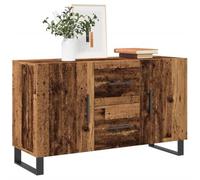 HETFTJN Buffet en bois recyclé 100 x 36 x 60 cm en bois avec pieds en métal, design moderne avec grand espace de rangement, armoire de cuisine pour salon, couloir et chambre à coucher