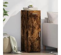 HETFTJN Buffet en chêne fumé 30 x 42,5 x 93 cm - En matériau dérivé du bois avec tiroir et porte - Meuble bas moderne pour salon, cuisine, couloir, chambre à coucher - Meuble robuste avec support