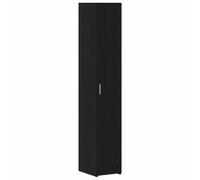 HETFTJN Buffet Haut 2 Pcs en Bois d'Ingénierie Chêne Noir, Armoire de Rangement Verticale Stylée et Minimaliste 30x42,5x185 cm, Meuble de Salon Contemporain Épuré avec Grande Capacité