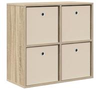 HETFTJN Buffet Salon Chêne Sonoma 68,5x32x67 cm - Commode Moderne en Bois d'Ingénierie avec 4 Tiroirs et Étagères Pratiques - Meuble de Rangement Chic pour Séjour et Petits Espaces