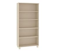 HETFTJN Buffet Vaisselier en Bois Massif de Pin Marron Miel, Meuble de Rangement Haut avec Étagères pour Salon et Salle à Manger, Armoire Latérale Rustique, 85 x 35 x 180 cm