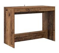 HETFTJN Bureau de Lit Bois Ancien 100 x 45 x 75 cm, Table de Lit Rectangulaire en Bois d'Ingénierie pour Travailler, Étudier ou Manger, Console de Chambre Minimaliste