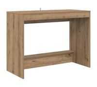 HETFTJN Bureau de Lit Chêne Artisanal 100 x 45 x 75 cm, Table d'Appoint Rectangulaire en Bois d'Ingénierie pour Chambre, Console Moderne pour Ordinateur Portable et Travail