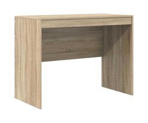 HETFTJN Bureau Informatique 100x50 cm, Table de Bureau Compacte en Bois d'Ingénierie, Console de Travail pour Télétravail et Études en Petit Espace, Coloris Chêne Sonoma