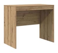 HETFTJN Bureau Informatique Compact Table de Travail en Bois d'Ingénierie Console d'Écriture Moderne pour Petit Espace Salon Chambre et Bureau Couleur Chêne Artisanal 90 x 50 x 76 cm