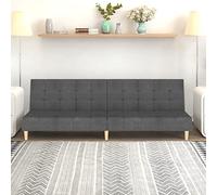 HETFTJN Canapé-lit 2 places, en tissu, gris clair, pliable, 200 x 84,5 x 69 cm, design moderne, robuste et peu encombrant, pour salon, chambre d'adolescent, bureau, coin d'invités