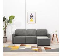 HETFTJN Canapé-lit modulaire, 3 places, extensible, en tissu taupe, 216 x 149 x 72 cm, petit, multifonctionnel, pour salon, chambre, balcon