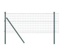 HETFTJN Clôture 50 m x 0,6 m Vert Acier PVC Design moderne Robuste Durable pour jardin, terrasse, balcon et enclos pour chien