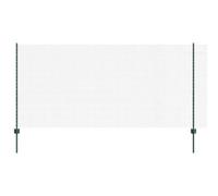 HETFTJN Clôture de jardin - 25 m x 1,2 m - Vert - Avec 88 poteaux en acier résistant aux UV et PVC - Design moderne - Robuste et durable - Pour jardin, terrasse, balcon et brise-vue en plein air