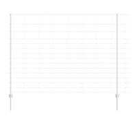 HETFTJN Clôture de jardin argentée - 1,6 x 50 m - Avec 88 poteaux en acier - Design moderne - Solution brise-vue robuste pour jardin, terrasse, balcon et espaces en plein air