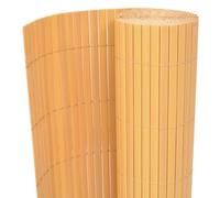 HETFTJN Clôture de jardin double face en PVC - 90 x 300 cm - Jaune - Avec matériau résistant aux UV - Facile à découper - Brise-vue flexible de balcon et de parterre - Pour jardin, terrasse et balcon