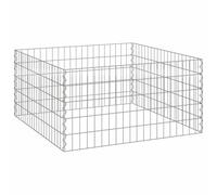 HETFTJN Composteur de jardin carré 100 x 100 x 50 cm en fer - Design moderne - Construction robuste - Peu encombrant - Pour petits jardins urbains, balcons et terrasses