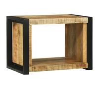 HETFTJN Cube mural en bois de mangue - 55 x 35 x 40 cm - Marron moderne - Design peu encombrant - Pour salon, couloir, bureau