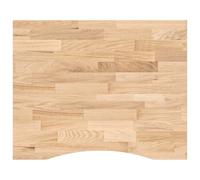 HETFTJN Dessus de Bureau en Chêne Massif Non Traité Rectangulaire 100x80x2,5 cm - Plateau de Table Robuste pour Bureau Personnalisable, Table de Travail et DIY en Bois Véritable Naturel