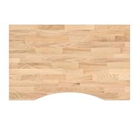 HETFTJN Dessus de Bureau en Chêne Massif Rectangulaire 80x50x2,5 cm Plateau de Table en Bois Non Traité Panneau pour DIY Table de Travail Bureau Informatique Rallonge