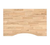 HETFTJN Dessus de Bureau Rectangulaire 80x60x2,5 cm en Chêne Massif Non Traité - Plateau de Table en Bois Véritable Idéal pour DIY Rénovation et Personnalisation de Meuble Bureau