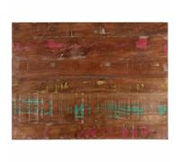 HETFTJN Dessus de Table 80x60 cm Rectangulaire en Bois Massif Récupéré - Plateau de Table Rustique Remplacement Épaisseur 3,8 cm pour Table de Salle à Manger Cuisine Bureau