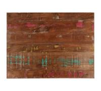 HETFTJN Dessus de Table 80x70 cm Rectangulaire en Bois Massif Récupéré - Plateau de Table de Remplacement Épais de 2,5 cm au Style Rustique pour Salle à Manger, Cuisine, Bureau et Café