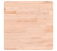 HETFTJN Dessus de Table Carré 40x40x4 cm en Bois de Hêtre Massif - Plateau de Remplacement Naturel Non Traité pour Table Basse et Créations de Meubles DIY