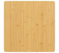 HETFTJN Dessus de Table Carré en Bambou 60x60x1,5 cm - Plateau de Table de Remplacement Verni aux Coins Arrondis pour Table Basse, Bureau, Bar, Restaurant et Café