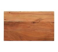 HETFTJN Dessus de Table en Bois d'Acacia Massif 50x40x3,8 cm, Plateau Rectangulaire de Rechange pour Table d'Appoint et de Bar, Projet de Meuble DIY Style Rustique