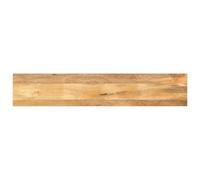 HETFTJN Dessus de Table en Bois de Manguier Massif 160x20x3,8 cm, Plateau Rectangulaire Rustique pour Renouveler Table de Salle à Manger, Bureau ou Meuble Restauration