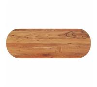 HETFTJN Dessus de Table Ovale 110x40 cm en Bois d'Acacia Massif Non Traité - Plateau de Remplacement Épaisseur 2,5 cm pour Table à Manger Cuisine Bureau ou Projet Mobilier DIY