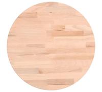 HETFTJN Dessus de Table Rond Ø30x4 cm en Bois de Hêtre Massif Non Traité, Plateau de Table de Rechange pour Table d'Appoint, Table de Bar et Créations DIY Personnalisées