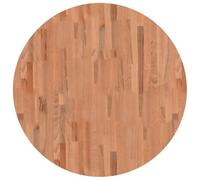 HETFTJN Dessus de Table Rond Ø90 cm en Bois de Hêtre Massif - Plateau de Remplacement Laqué 2,5 cm d'Épaisseur pour Table Basse, Salon et Mobilier de Bureau Professionnel