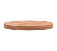 HETFTJN Dessus de Table Rond en Bois Massif de Hêtre Ø50x4 cm, Plateau de Remplacement avec Finition Laquée pour Table de Bar, Table d'Appoint ou Créations DIY