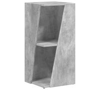 HETFTJN Étagère sur pied, en béton, gris, 33 x 32 x 70,5 cm, durable, en matériau à base de bois, mini bibliothèque, autoportante, pour salon, chambre à coucher, bureau