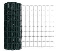 HETFTJN Euro-Clôture verte 0,6 x 5 m Fer revêtu de PVC Design moderne robuste et durable pour jardin, terrasse, balcon, comme brise-vue pour l'extérieur