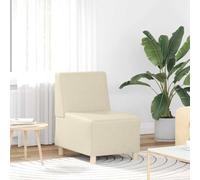 HETFTJN Fauteuil de canapé couleur crème 55 x 74 x 82 cm en cuir synthétique avec cadre en contreplaqué moderne peu encombrant