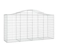 HETFTJN Gabion Lot de 13 jardinières surélevées en fer galvanisé 200 x 50 x 100/120 cm Treillis métallique de 3,5 mm Design moderne pour grand jardin, balcon, extérieur